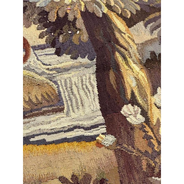 Antique French Aubusson Tapestry, 1890s For Sale - Image 11 of 18