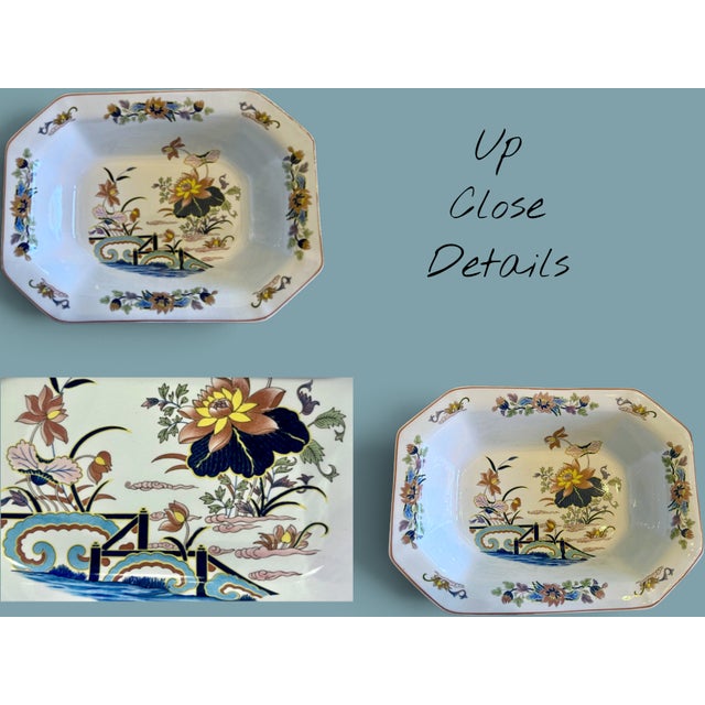 Wedgwood Vintage Wedgwood Lotus Georgetown Vegetable Serving Bowls - Pair For Sale - Image 4 of 11