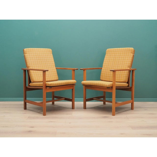 Orange Danish Yellow Armchair from Børge Mogensen, 1970s For Sale - Image 8 of 16