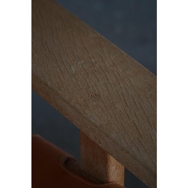 Wood Danish Modern Hunting Chairs in Oak and Leather attributed to Kurt Østervig, 1960s, Set of 2 For Sale - Image 7 of 16