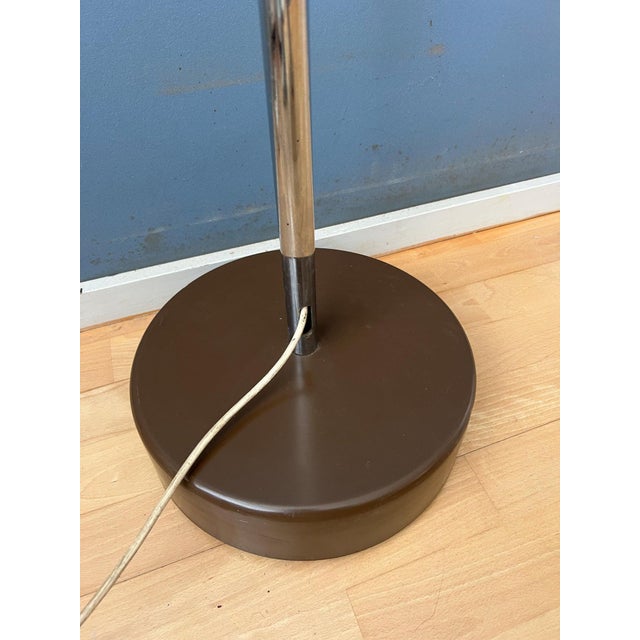 Glass Mid-Century Space Age Mushroom Arc Floor Lamp from Gepo For Sale - Image 7 of 11