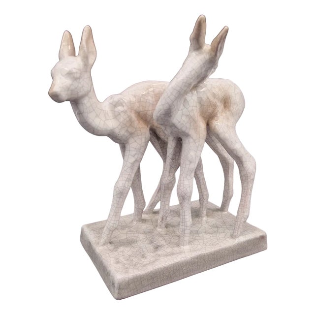 Rehe Figurine from Else Bach Ceramic, 1937 For Sale