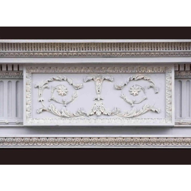 Wood Antique Carved Early English George I Style Mantel For Sale - Image 7 of 8