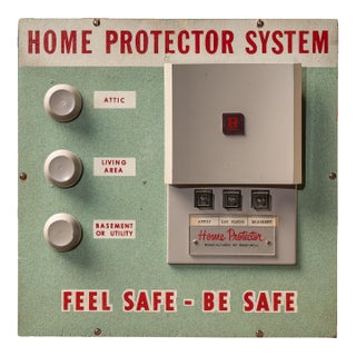 Vintage "Tap-a-Larm" Home Protector System Salesman Sample Panel by Honeywell For Sale