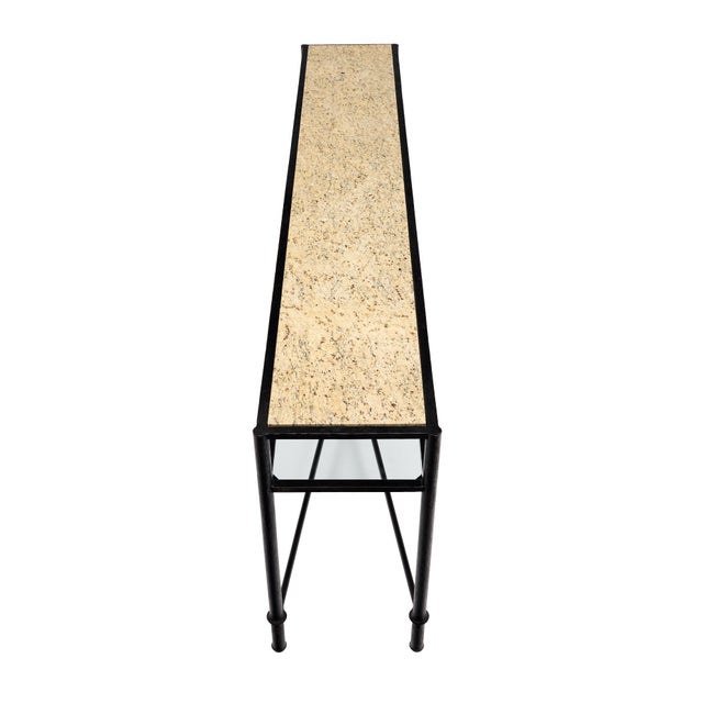 Black Giacometti Style, Italian Modernist Console Table, Circa 1970 For Sale - Image 8 of 9