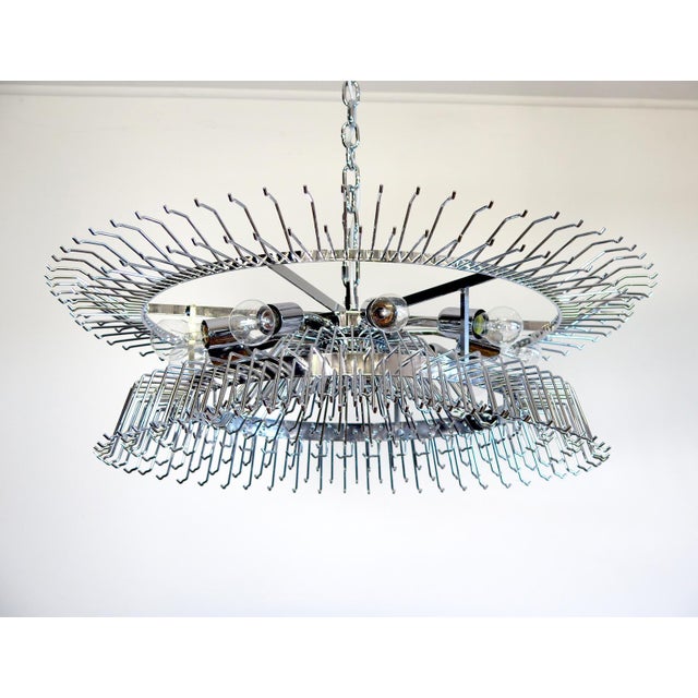 Italian Triedri Murano Glass Chandelier, 1995 For Sale - Image 14 of 18