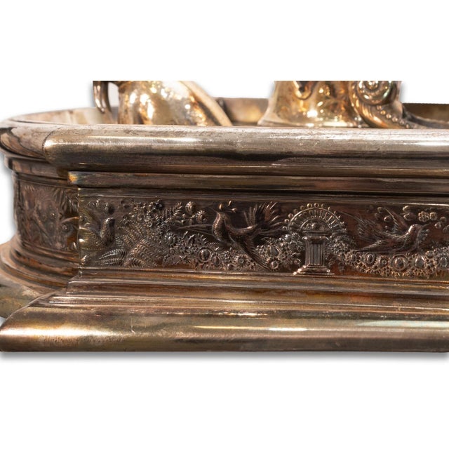 Meriden Britannia Co Ornamental Silver Plate Centerpiece Candle Holder For Sale - Image 10 of 10