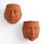 English Vintage Terracotta God Goddess Face Wall Planters by Rookes Pottery, England - Set of Two For Sale - Image 3 of 13