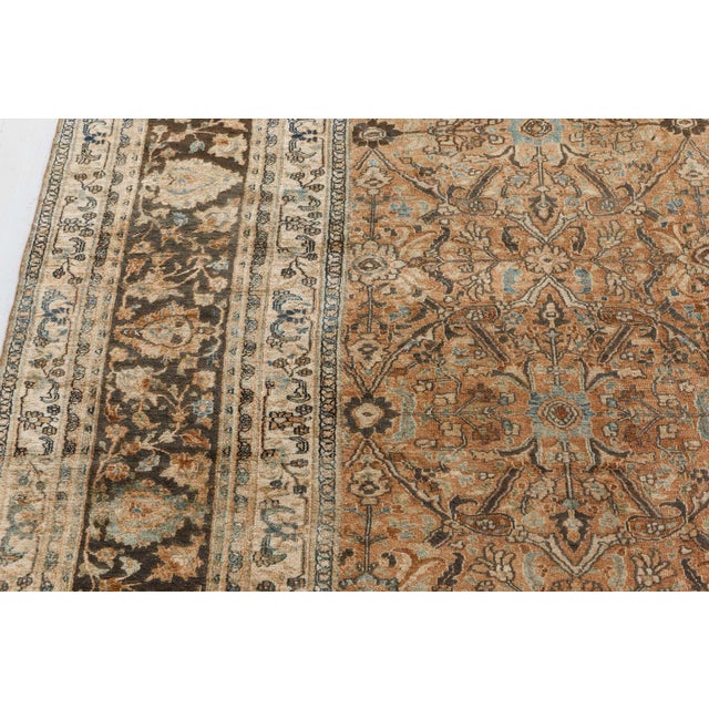 Early 20th Century Antique Persian Meshad Carpet For Sale - Image 5 of 7