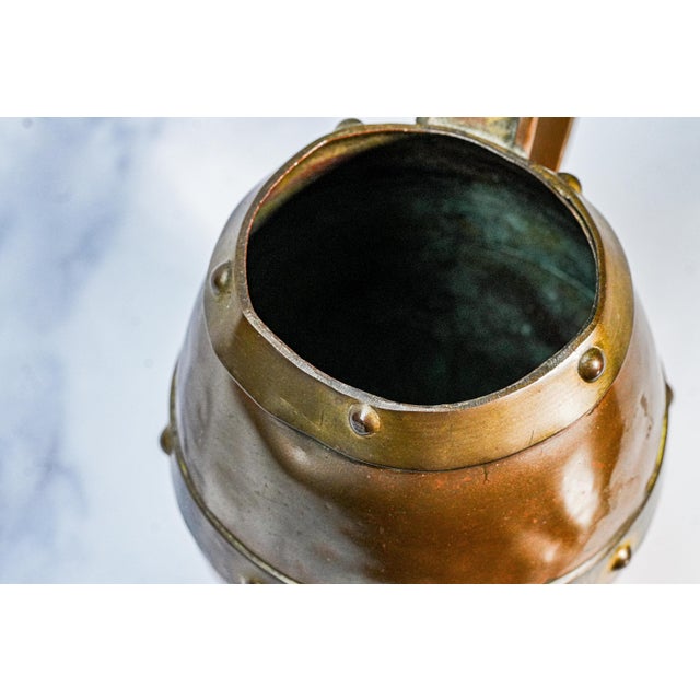 1910s Antique Wonderful Handmade Copper Arts and Crafts Style Mug Cup For Sale - Image 5 of 8