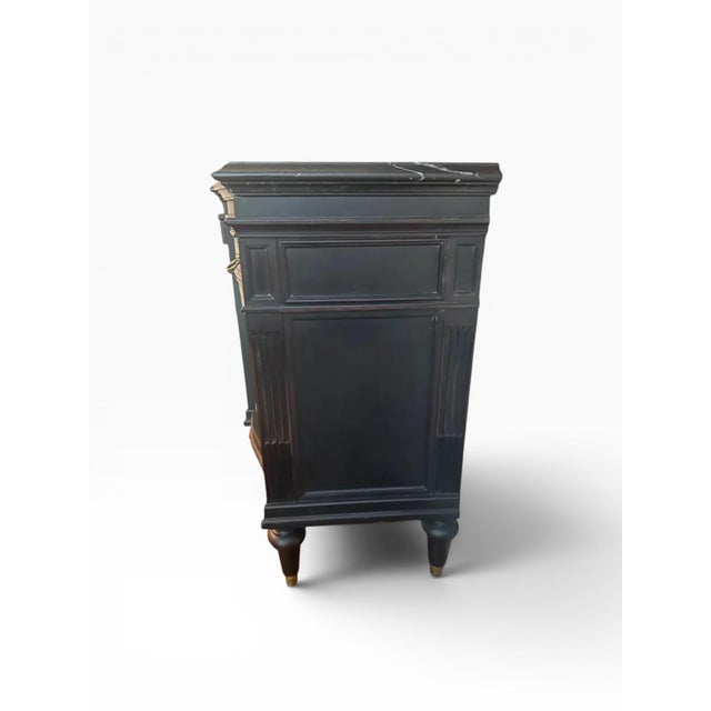 1990s Ralph Lauren for Henredon Black Marble Top Sideboard For Sale In Boston - Image 6 of 15