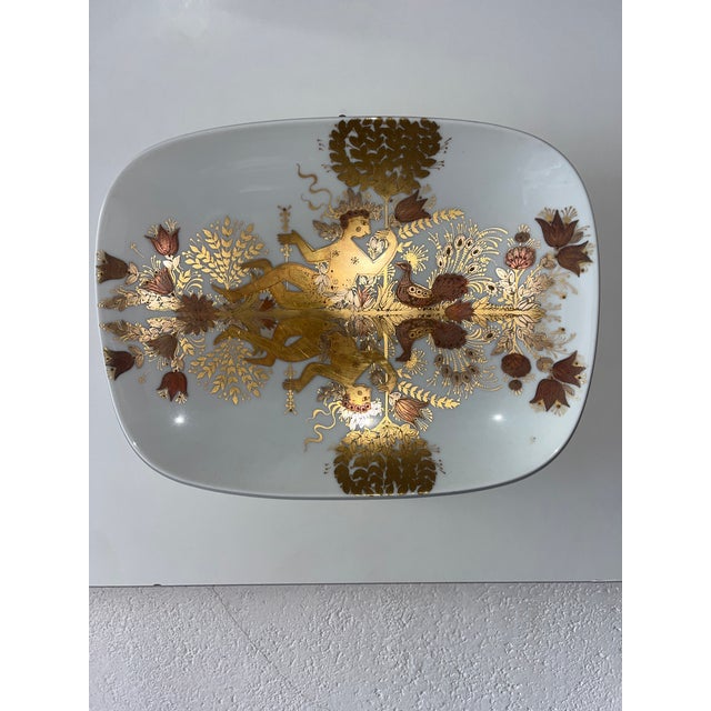 Vintage Porcelain Plate by Bjørn Wiinblad for Rosenthal, 1950s For Sale - Image 3 of 3