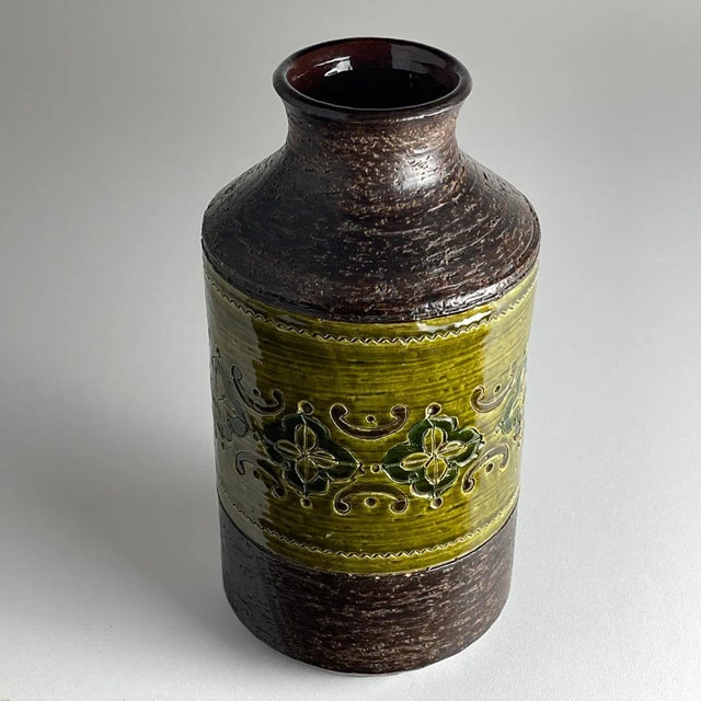 Ceramic Vintage Ceramic Vase by Aldo Londi for Bitossi, Italy, 1970s For Sale - Image 7 of 13