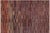 Blue Abstract Rust/Blue High Low Wool Rug - 9'0'' X 11'10'' For Sale - Image 8 of 8