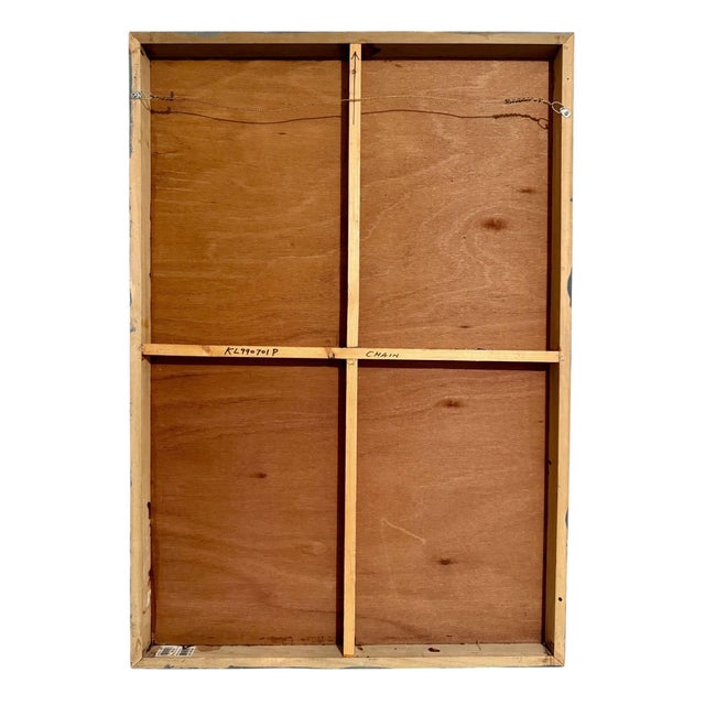 1990s Katherine Chang Liu, Mixed Media Asian Abstract Collage Painting Katherine Chang Liu Chinese American, 1999 For Sale - Image 5 of 13