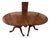 Late 20th Century Henkel Harris Oval Wild Black Cherry Queen Anne 2 Pedestal Dining Table 1 Leaf For Sale