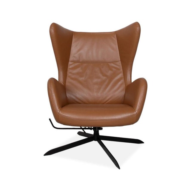 Set of Leather Solo Armchair and Ottoman with Manual Function from Bolia For Sale - Image 14 of 17