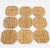 Christian Dior Christian Dior Collection Lucite and Rattan Cocktail Coasters Set - 9 Pieces For Sale - Image 4 of 10