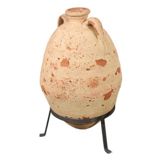 18th C. Mediterranean Jar on Custom Stand For Sale