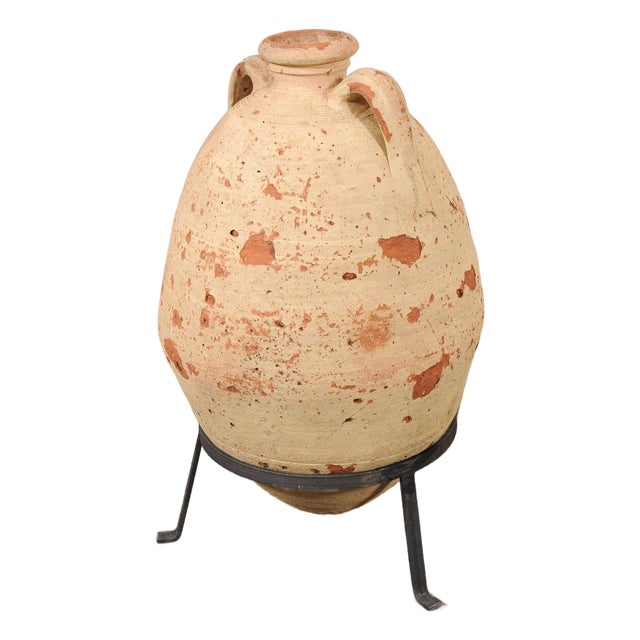 18th C. Mediterranean Jar on Custom Stand For Sale