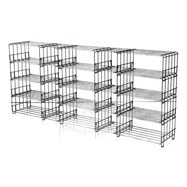 1990s Chrome Modular Shelving System For Sale