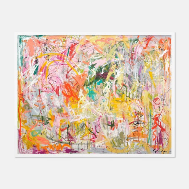 Lesley Grainger Back to Life by Lesley Grainger in White Frame, Medium Art Print For Sale - Image 4 of 4