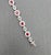 Metal 8.04 Ct Natural Ruby & Diamond Tennis Bracelet For Sale - Image 7 of 10