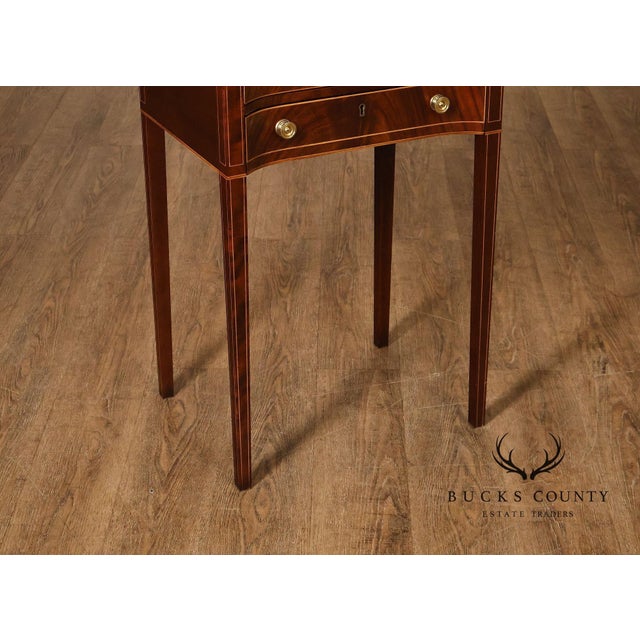 Stickley Colonial Williamsburg Mahogany Inlaid Federal Style End Table For Sale - Image 13 of 15