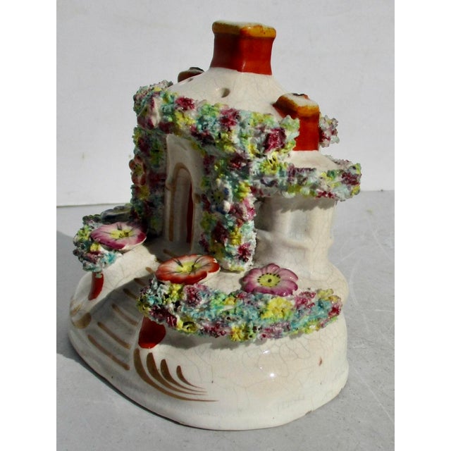 English Antique Staffordshire Pastelle Burner Circa 1850s For Sale - Image 3 of 7