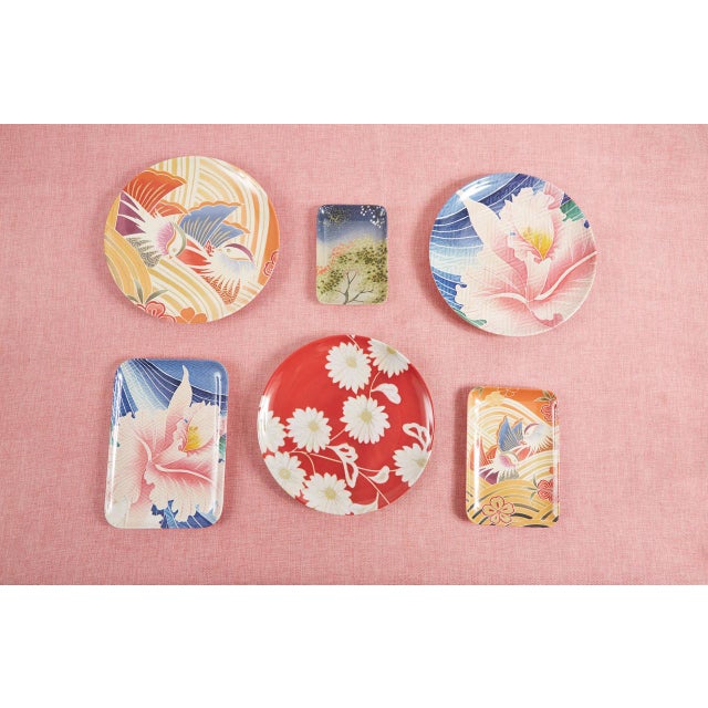 Illustration Homongi Dinner Plates, Set of 4 For Sale - Image 3 of 4