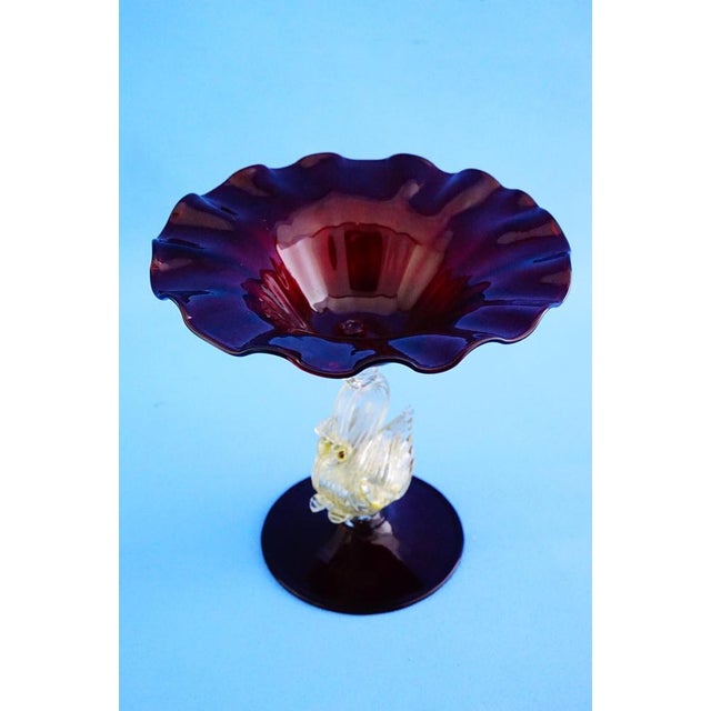 Vintage Tipetto Veneziano Stand in Murano Glass from Salviati & C., 1950s For Sale - Image 9 of 18
