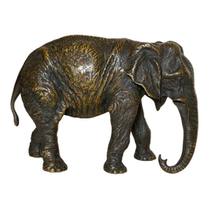 Antique 19th Century Austrian Bergmann Bronze Elephant Statue Sculpture Figure