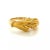 Metal Carrera Y Carrera 18k Yellow Gold Emerald His & Her Hands Ring, Size 5.5 For Sale - Image 7 of 10