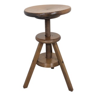 Swivel Piano Stool in Beech Wood For Sale