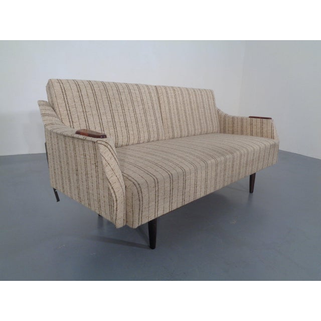 Teak and Wool Daybed, Sweden, 1950s For Sale - Image 4 of 18