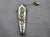 Circa 1890s sterling silver chatelaine scent bottle, American. Repousse floral banded bouquet. No maker's mark. 0.50 troy...