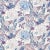 Schumacher Zanzibar Linen Print Fabric in Hyacinth For Sale