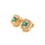 Natural Emerald Diamond Earrings 14k Gold 1.52 TCW Certified For Sale - Image 11 of 12