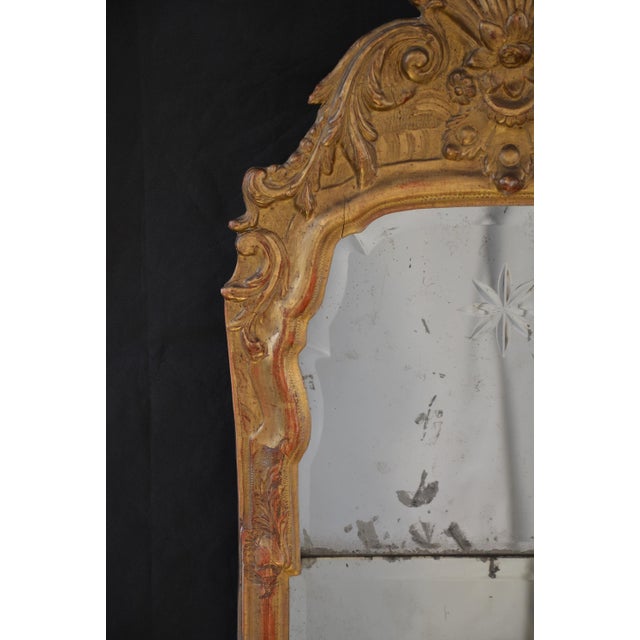 Gesso and Giltwood Pier Mirror, 1740 For Sale - Image 6 of 14