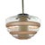 Scandinavian Beehive Pendant Lamp in Glass and Steel, Sweden, 1930s For Sale - Image 13 of 13