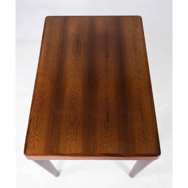 Wood Rosewood Side Table by Henning Kjærnulf, 1960s For Sale - Image 7 of 12