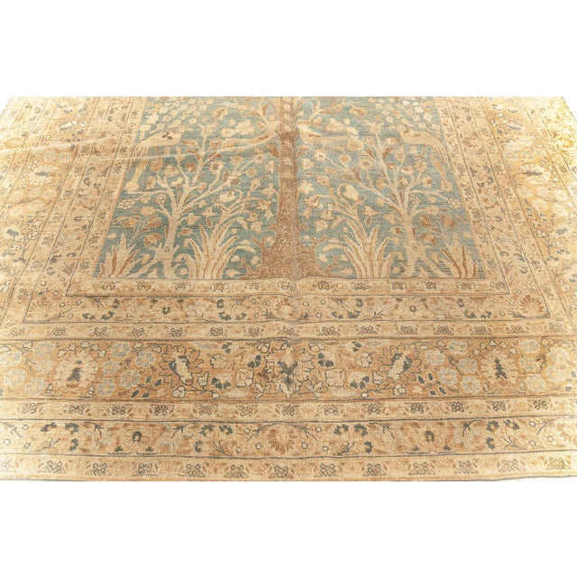 1920s Persian Khorassan Handmade Wool Rug For Sale - Image 4 of 9