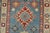 Blue Kazak Runner 2’9” X 9’6” Blue Wool Tribal Hand-Knotted Oriental Rug For Sale - Image 8 of 13