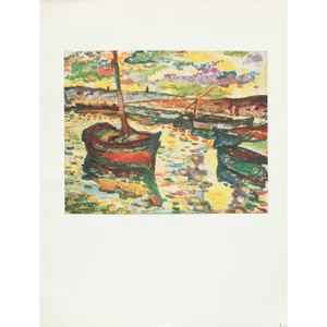 1950 After Georges Braque "The Boats", German Edition Offset Lithograph