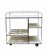 Silver Chrome and White Laminate Serving Trolley, Italy, 1970s For Sale - Image 8 of 8