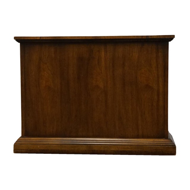 Century Furniture Solid Walnut Italian Neoclassical Tuscan Style 40"- 52" Flip Top Server Buffet For Sale - Image 11 of 12