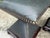 Dark Gray Vintage Baker Leather Hourglass Footstools With Nailhead Trim, Pair For Sale - Image 8 of 13