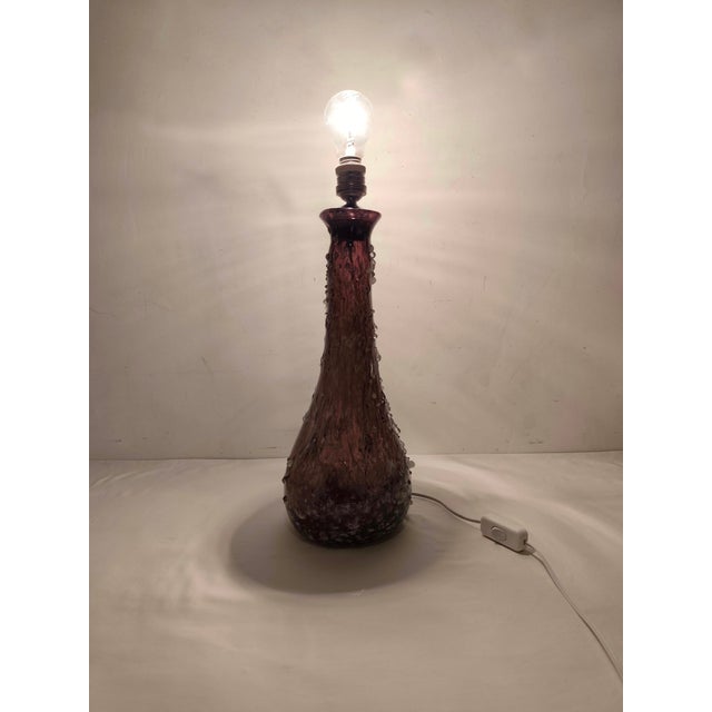 Glass Table Lamp, Italy, 1960s For Sale - Image 6 of 10