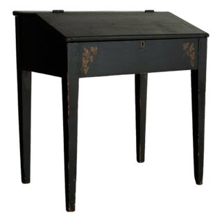 Antique Early American Painted Slant-Front Desk For Sale