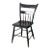 Antique Primitive Black Plank Seat Chair For Sale